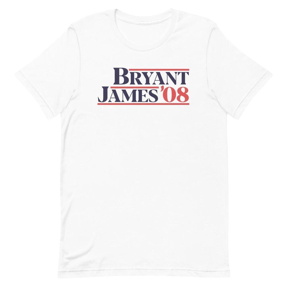Kobe Bryant Lebron James 2008 Redeem Team T-Shirt Presidential USA Basketball